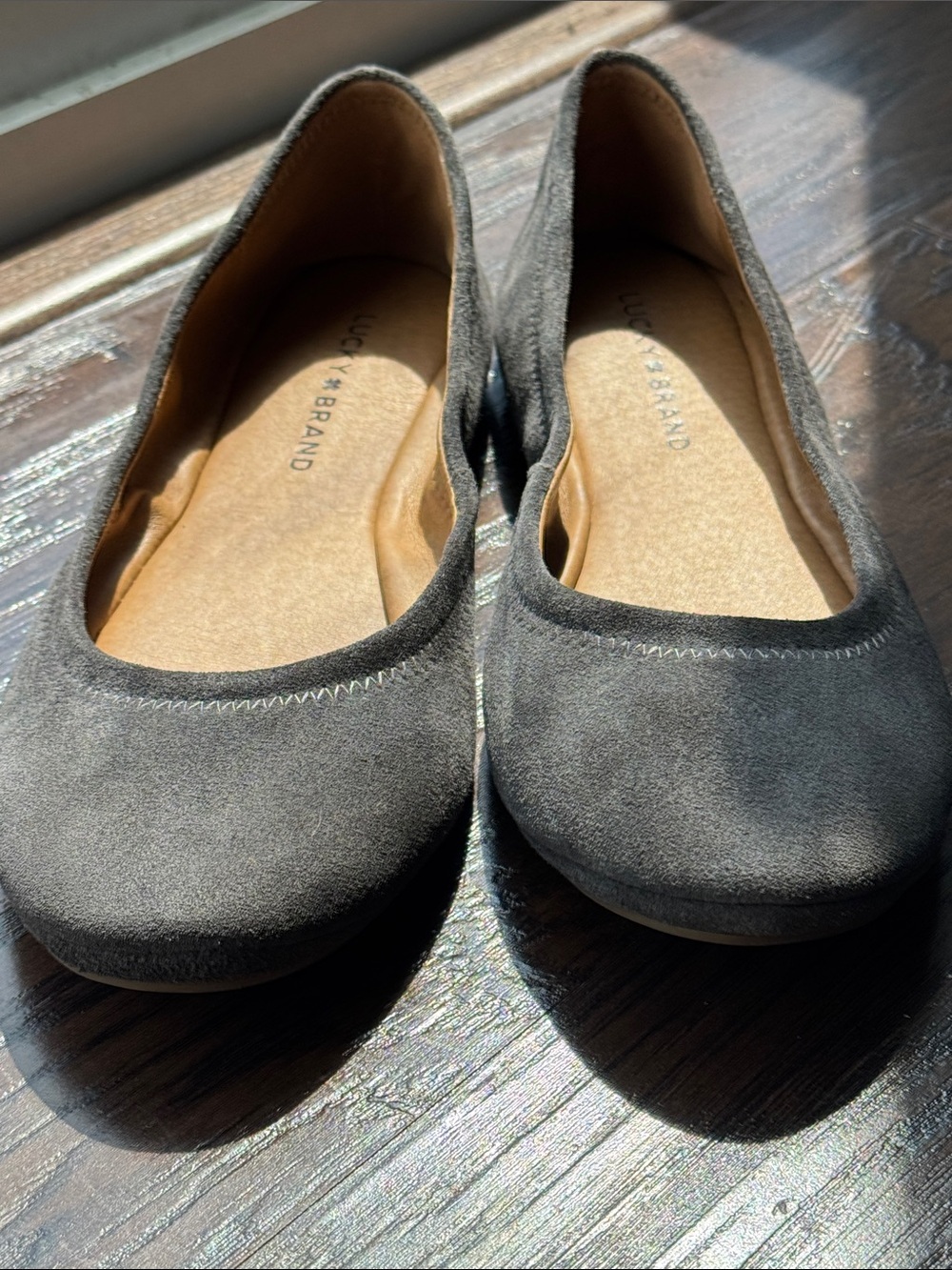 Lucky Brand Gray Suede Ballet Flats - Picture 9 of 9